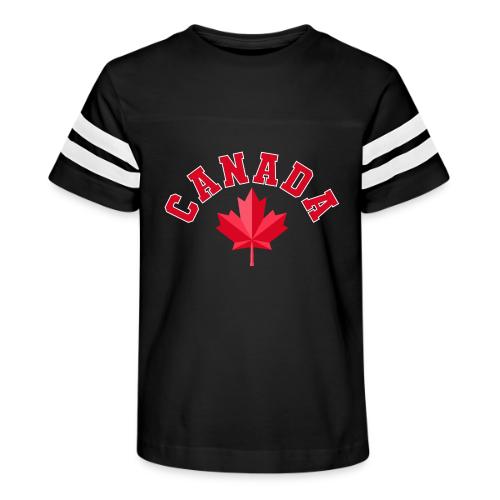 Canada with maple leaf - Kid's Football Tee