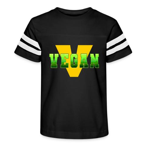 Vegan Energy V - Kid's Football Tee