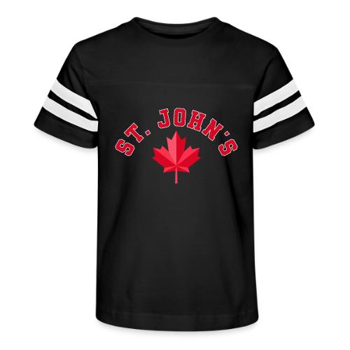 St. John's with maple leaf - Kid's Football Tee