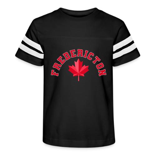 Fredericton with maple leaf - Kid's Football Tee