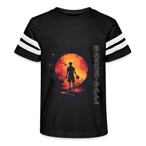 Basketball Blaze - Kid's Football Tee