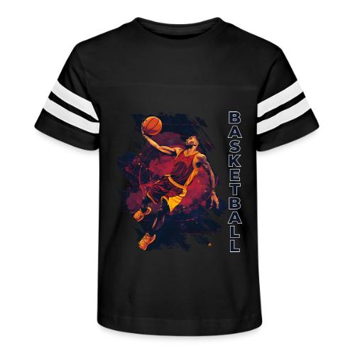 Basketball Charge - Kid's Football Tee