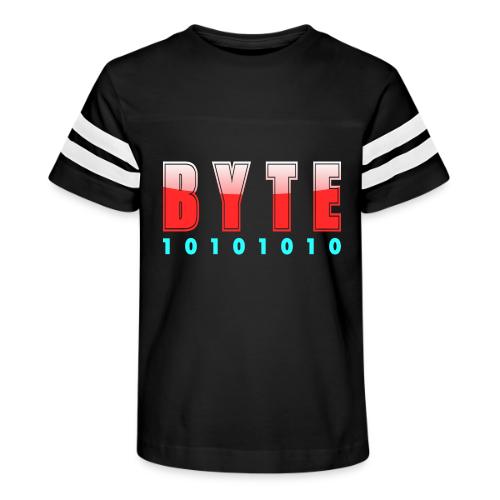 BYTE Binary Code Design - Kid's Football Tee