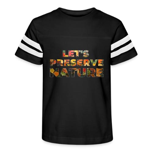 Let's Preserve Nature - Kid's Football Tee