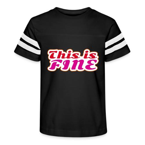 This Is Fine - Kid's Football Tee