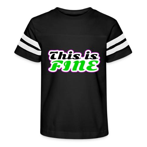 This Is Fine Balance - Kid's Football Tee