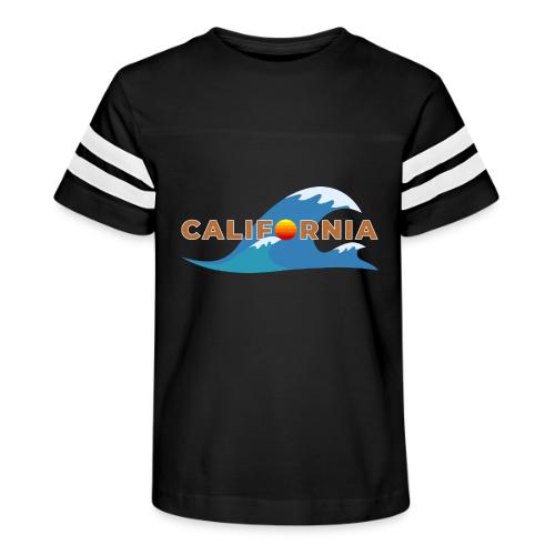Blue Wave California - Kid's Football Tee