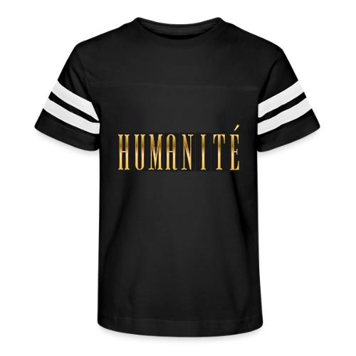 Humanity in Golden Letters - Kid's Football Tee
