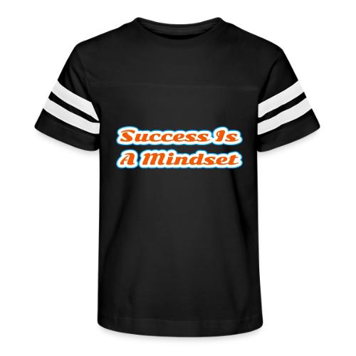 Success Is a Mindset — Motivational Glow Script - Kid's Football Tee