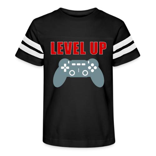 Level Up Gamer Controller Apparel - Kid's Football Tee