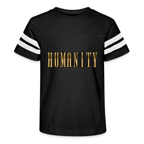 Golden Humanity Statement - Kid's Football Tee