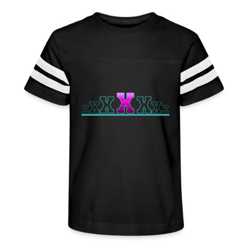 Letter X – Capital Varsity Alphabet Monogram - Kid's Football Tee