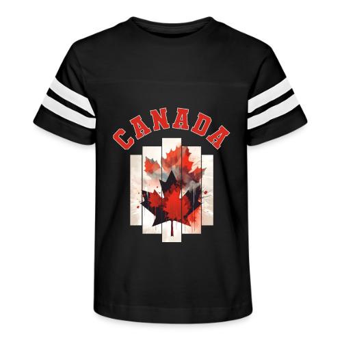 Heart of Canada Art - Kid's Football Tee