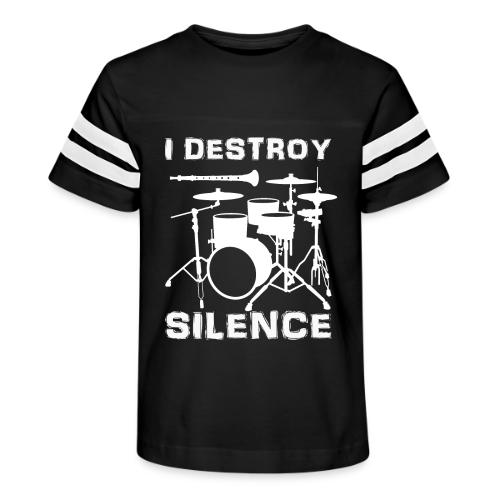 I Destroy Silence - Kid's Football Tee