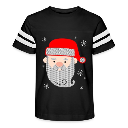 Santa Claus Texture - Kid's Vintage Sports T-Shirt