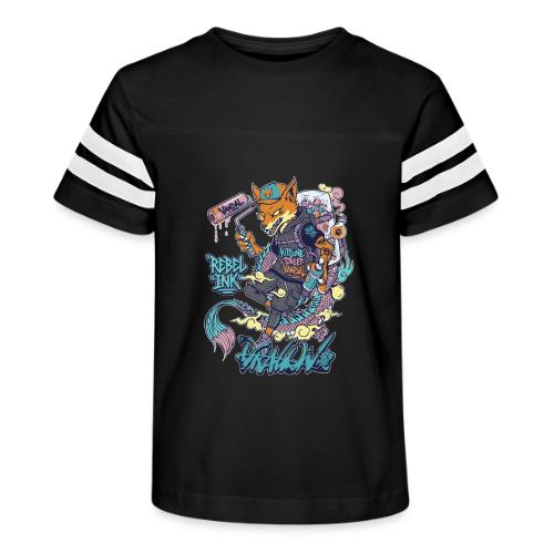 Kitsune Street Rebel - Kid's Football Tee