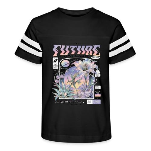 Future Nature Retro-Futuristic - Kid's Football Tee