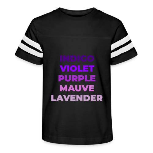 Shades of Purple - Kid's Football Tee