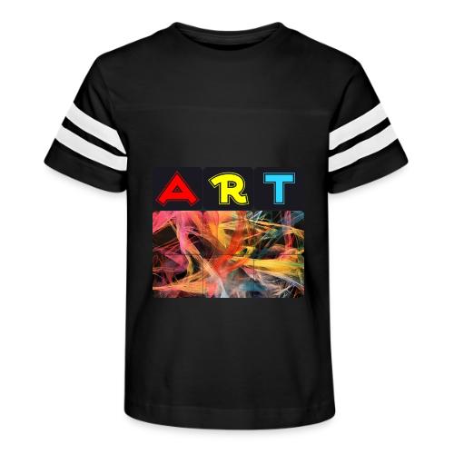 Chaotic Threads of Art - Kid's Football Tee