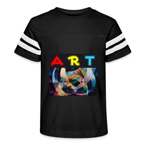 Art of Stripes and Shades - Kid's Football Tee