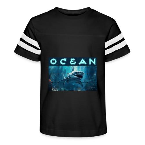 Ocean: Predator's Domain - Kid's Football Tee