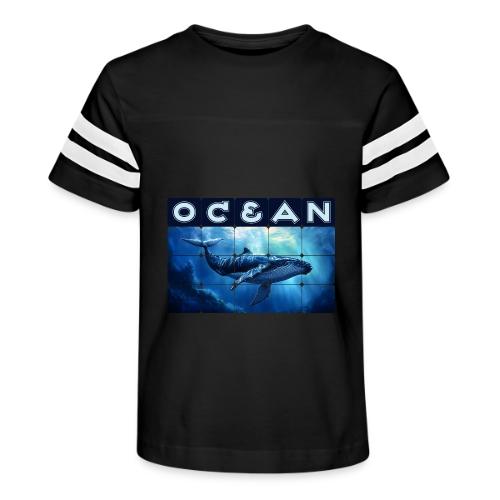 Ocean Titan - Kid's Football Tee