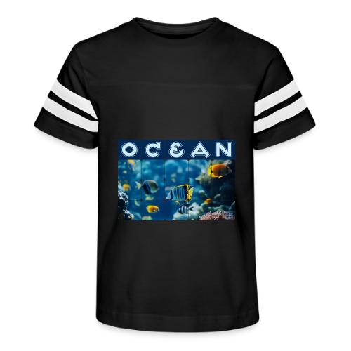 Ocean: Underwater Radiance - Kid's Football Tee