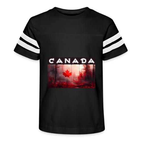 Canada Nature Vibes - Kid's Football Tee