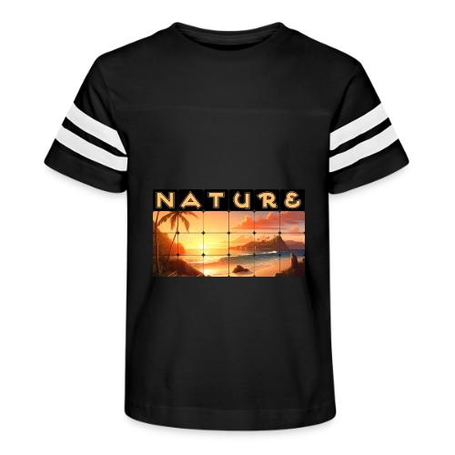 Nature: Tropical Twilight - Kid's Football Tee