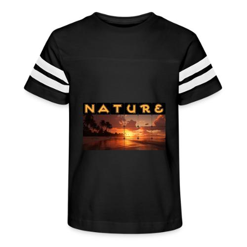 Nature: Sunset Serenity - Kid's Football Tee