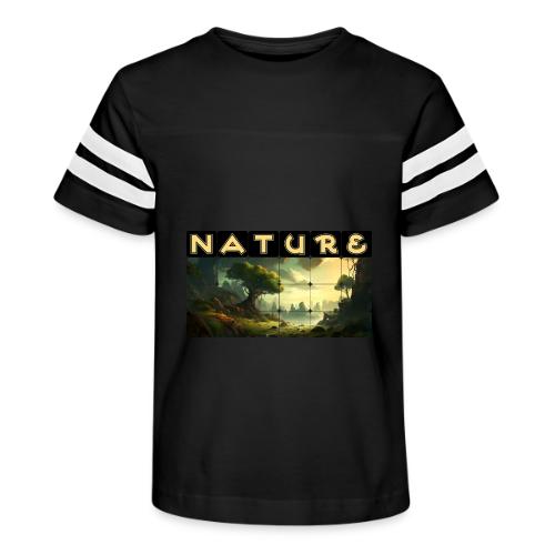 Whispers of Green Peaks - Kid's Football Tee