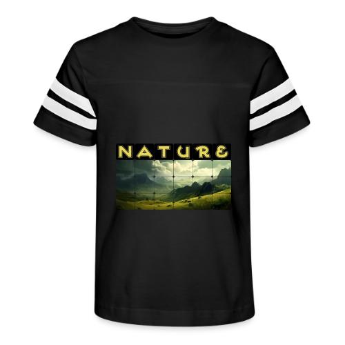 Nature: Verdant Peaks - Kid's Football Tee