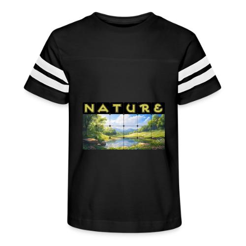 Nature: Springtime Serenity - Kid's Football Tee
