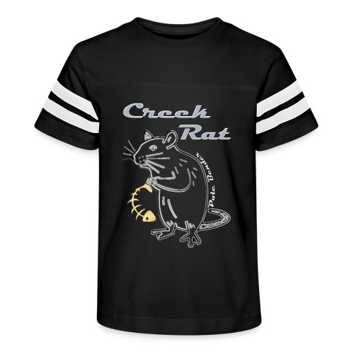 Final creekrat orangewhite fishbone - Kid's Vintage Sports T-Shirt