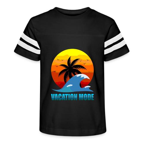 Vacation mode: Sunset Escape - Kid's Football Tee