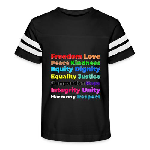 Words of Light - Kid's Football Tee