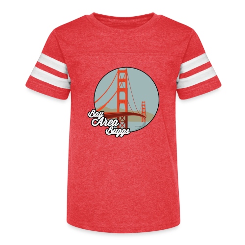 Bay Area Buggs Bridge Design - Kid's Football Tee