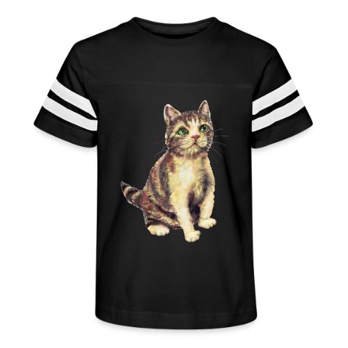Cat - Kid's Football Tee