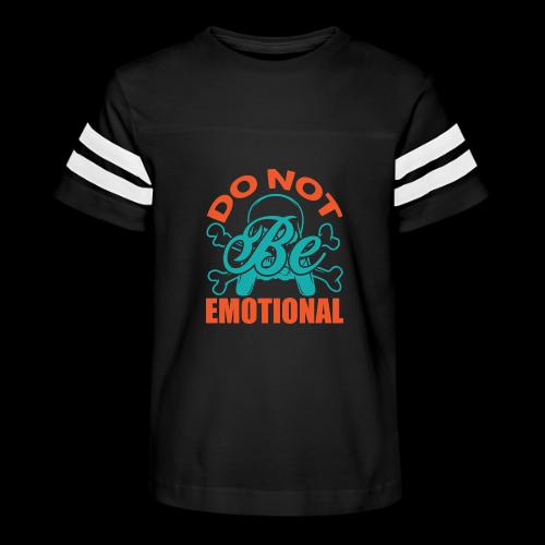 Do Not Be Emotional Skeleton Gamer - Kid's Football Tee
