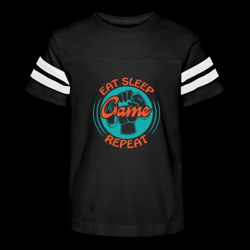 Eat, Sleep, Game, Repeat! (Fist) - Kid's Football Tee