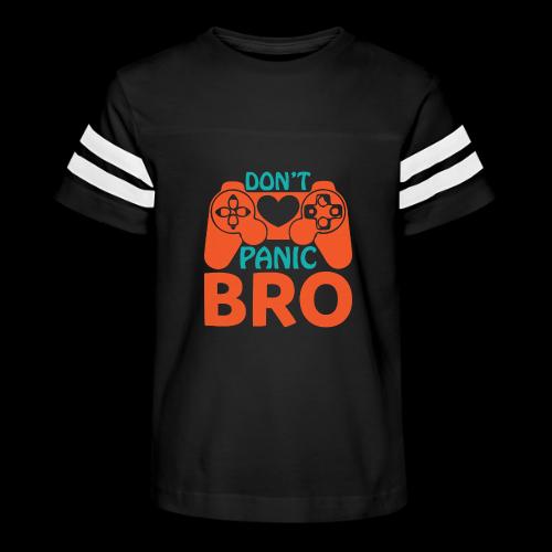 Don't Panic Bro! Heart Gamer - Kid's Football Tee
