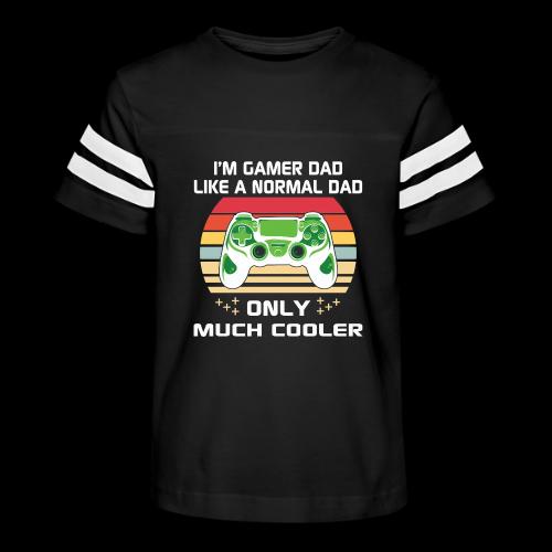 Gamer Dad: Much Cooler - Kid's Football Tee