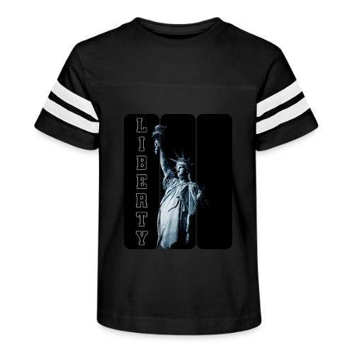 USA: Vertical Liberty - Kid's Football Tee