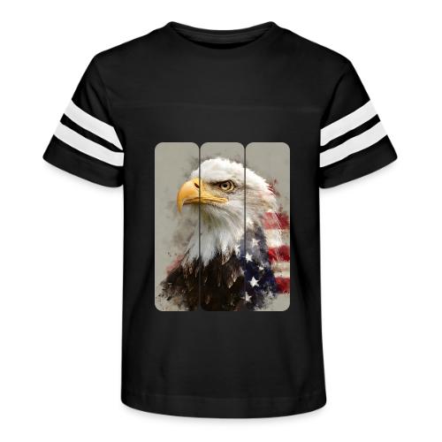 USA: Eagle of the Free - Kid's Football Tee
