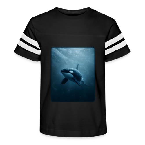 Orca Ocean Wildlife Design - Kid's Football Tee