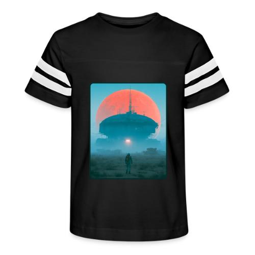 Astronaut Alien Outpost Design - Kid's Football Tee