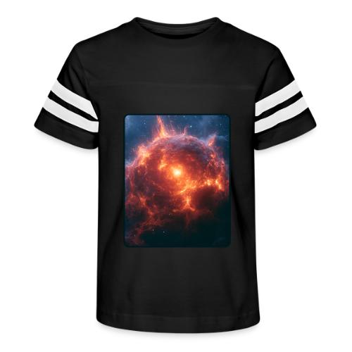 Exploding Supernova Space Art - Kid's Football Tee