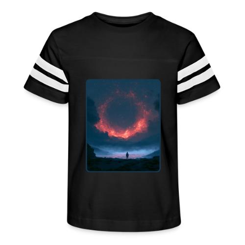 Supernova Reflection Space Scene - Kid's Football Tee
