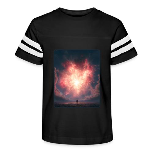 Supernova Sky Sci-Fi Artwork - Kid's Football Tee