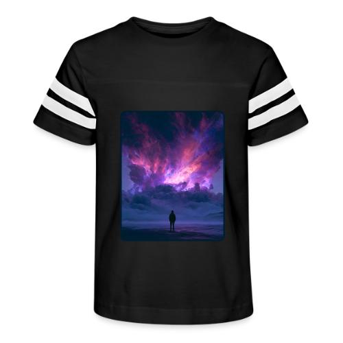 Cosmic Supernova Night Design - Kid's Football Tee